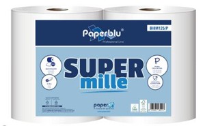 Coppia 2 pz. Bobina Super Mille Pura Cellulosa Kg 2 Foto prodotto